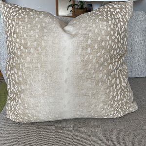 Animal print throw pillow